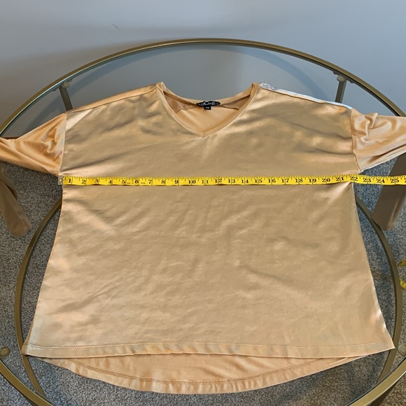 Charlie Long Sleeve Satin V Neck Top - Picture 11 of 16